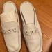 Coach Shoes | Coach Backless Flats | Color: White | Size: 8.5