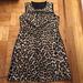 J. Crew Dresses | J Crew Leopard Print Shift Dress Sz 2 Euc | Color: Black | Size: 2