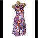 Anthropologie Dresses | Anthropologie Foxiedox Keyhole Halter Dress Nwt | Color: Pink/Purple | Size: S