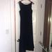 J. Crew Dresses | Navy Velvet Midi Dress. By J Crew Collection | Color: Black | Size: 2