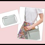 Kate Spade Bags | Kate Spade Medium Polly Leather Crossbody | Color: Silver | Size: Os