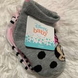 Disney Accessories | Disney Baby 5 Pack Socks 12-24 Months Nwt | Color: White/Silver | Size: Osbb