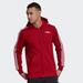 Adidas Sweaters | Adidas Essentials 3-Stripes Fleece Hoodie | Color: Red/Brown | Size: Various