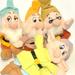 Disney Toys | Disney Store Dwarfs Plush Lot 4 Sneezy Doopey Doc | Color: Yellow/Cream | Size: Osg