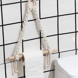 Urban Outfitters Accents | Macrame Towel Rack Bathroom /Kitchen Storage | Color: Silver/White | Size: Os