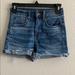 American Eagle Outfitters Shorts | Almost New American Eagle High Waisted Shorts | Color: Black/Blue | Size: 00