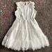 J. Crew Dresses | J.Crew Girl Dress. Size 8. | Color: White/Silver | Size: 8g