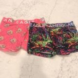 American Eagle Outfitters Underwear & Socks | 2 Pairs American Eagle Boxer Briefs | Color: Black | Size: Xs