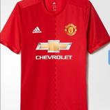 Adidas Shirts | Authentic Adidas Manchester United Soccer Jersey | Color: Red | Size: Xl