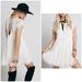 Free People Dresses | Free People Stardust Lace Mini Dress | Color: Silver/White | Size: Xs