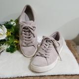 Michael Kors Shoes | Michael Kors Suede Sneakers Size 7 | Color: White/Silver | Size: 7