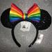 Disney Accessories | New Disney Parks Rainbow Pride Minnie Mouse Ears | Color: Silver | Size: Os