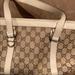 Gucci Bags | Authentic Gucci Ivory Gg Canvas Abbey D Ring Tote | Color: Brown | Size: Small