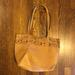 Free People Bags | + Free People + Vegan Leather Cut-Out Tote | Color: Orange/Brown | Size: Os