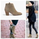 Madewell Shoes | Madewell “Billie” Boot In Suede | Color: Silver | Size: 8