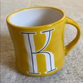 Anthropologie Dining | Anthropologie Colorway Hand-Painted “K” Mug | Color: Gold/Tan | Size: Os