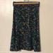 Lularoe Skirts | Lula Roe Fold Over Waist Skirt Size Xs | Color: Black | Size: Xs