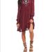 Free People Dresses | Free People Mohave Embroidered Woven Mini. Preowned | Color: Purple | Size: S