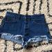 Free People Shorts | High Waisted Short Shorts | Color: Blue/Black | Size: 27