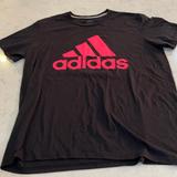 Adidas Shirts | Adidas Climalite Xl Logo Tshirt | Color: Black | Size: Xl