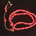 J. Crew Jewelry | Coral Beaded Necklace. | Color: Black | Size: Os