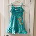 Disney Dresses | Disney Girls Tinkerbell Sundress | Color: Blue/Green | Size: Mg