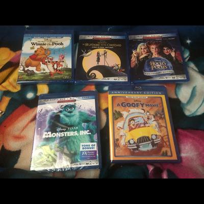 Disney Toys | Disney Blu-Ray Movies Brand New Never Opened | Color: Brown | Size: Osbb