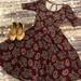 Lularoe Dresses | Lularoe Nicole Dress Size Small | Color: Brown/Black | Size: S