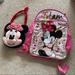 Disney Accessories | Minnie Mouse Backpack & Purse | Color: Gray | Size: Osg