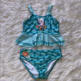 Disney Swim | Disney Two Piece Bathing Suit Size 9/10 | Color: Blue | Size: Girl 9/10