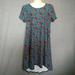 Lularoe Dresses | Lularoe Carly Dress Size Xs Multicolor | Color: Black | Size: Xs
