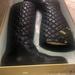 Michael Kors Shoes | Michael Kors Lizzy Quilted Boot | Color: Black/Gold | Size: 8.5