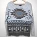 American Eagle Outfitters Sweaters | Aeo Tribal/Aztec Print Sweater B2 | Color: Gray | Size: Sp