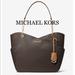 Michael Kors Bags | Michael Kors Jet Set Large X Chain Logo Shoulder | Color: Brown/Gold | Size: Large