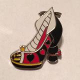 Disney Jewelry | 4/$20 Disney Queen Of Hearts Shoe Trading Pin | Color: Cream/Tan | Size: Other