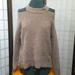 Anthropologie Sweaters | Anthropologie Moth Fuzzy Cold Shoulder Sweater | Color: Brown | Size: Xs