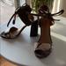 Coach Shoes | Coach Madison Lux Snake Suede Sandals Sz 6 + Box! | Color: Black | Size: 6