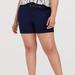 Torrid Shorts | Belted Mid Short - Sateen Navy | Color: Brown/Tan | Size: 10