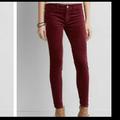American Eagle Outfitters Pants & Jumpsuits | Burgundy Corduroy Skinny Pants. | Color: Silver/White | Size: 2