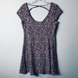 American Eagle Outfitters Dresses | Ae Flower Sundress | Color: Black | Size: L