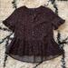 Madewell Tops | Madewell Stars Hilo Top Xxs | Color: Black | Size: Xxs