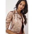 Anthropologie Jackets & Coats | Nwt Anthropologie Brisa Faux Leather Jacket, Xsp | Color: Tan | Size: Xsp