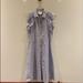 Kate Spade Dresses | Kate Spade New York Stripped Ruffle Dress | Color: Gray | Size: 4