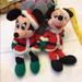 Disney Toys | Mickey And Minnie Bean Bag 10” Christmas Vintage | Color: Black | Size: Boy Or Girl