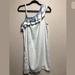 Anthropologie Dresses | Holding Horses Denim Chambray Ruffle Dress | Color: White/Silver | Size: S