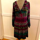 Anthropologie Dresses | Anthro Printed Sleeve Dress M | Color: Black | Size: M