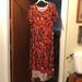 Lularoe Dresses | Lularoe High Low Dress | Color: Brown/Red | Size: Xs
