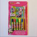 Disney Accessories | Minnie Mouse 9 Piece Stationery Set | Color: Brown | Size: Accessory Set