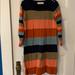 Anthropologie Dresses | Adorable Striped Sweater Dress | Color: Brown/Black | Size: L