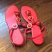 Kate Spade Shoes | Kate Spade Size 10 Strappy Embellished Sandals | Color: Red | Size: 10